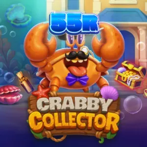 Interface do jogo Crabby Collector com grade 6x5 e elementos subaquáticos